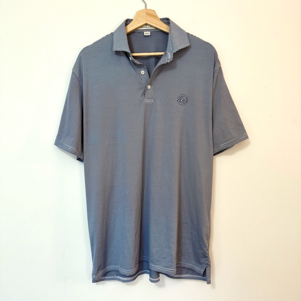 Holderness & Bourne Made In Korea “The Perkins” Striped Golf Polo